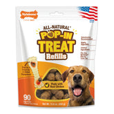Nylabone Pop-In refill chicken 90-count ready to fit a toy for long-lasting chewing.