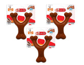 Nylabone Power Chew Wishbone 3-Pack, durable nylon chew for strong chewers.