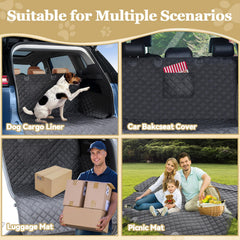 NYLSYT SUV Cargo Liner easy installation with adjustable straps.