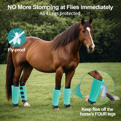 OAHELAKE mesh fly boots side view highlighting breathable, loose fit for comfortable ventilation.