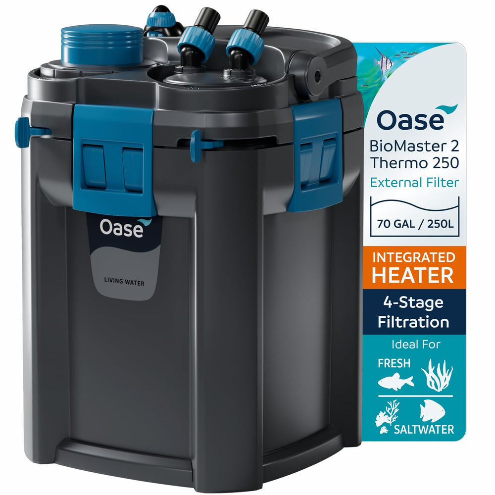 OASE BioMaster 2 Thermo exterior filter for clean, efficient filtration in freshwater and saltwater tanks