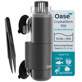 OASE CrystalSkim 350 front view showing compact intake design for versatile tanks