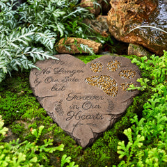 OBSI polyresin memorial-stone mimics real stone but remains lightweight and easy to place.