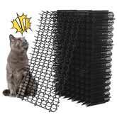 OCEANPAX scat mat 16x8 outdoor spikes deters cats from gardens.