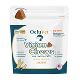 OcluVet Vision Chews en frasco para mascotas, apoyo a la salud ocular