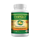 Ocu-GLO dog-eye-supplement bottle for daily eye health support.