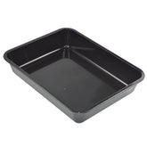OMEM Reptile Drinking Tray in black – wide water dish for hydration and easy access