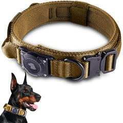 Odokele 2025 upgrade waterproof AirTag dog collar closeup highlighting weatherproof construction for outdoor adventures.