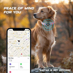 Odokele AirTag Collar built in holder keeps AirTag secure during adventures