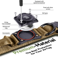 Odokele premium 1000D nylon tactical collar ensures durable comfort for medium to large dogs.