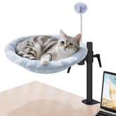 Odoland cat desk bed assembly — easy tool-free setup beside your workstation