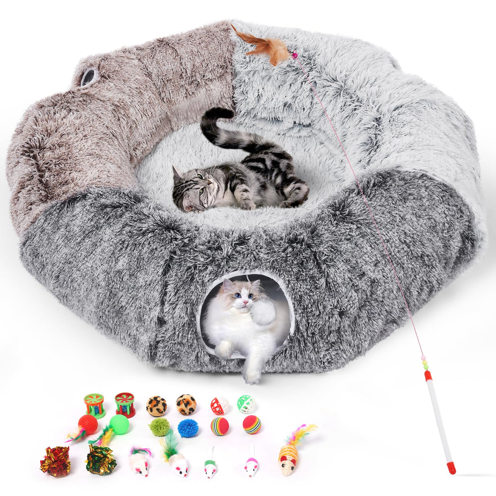Odoland large cat tunnels straight tunnel – spacious play space for indoor cats.