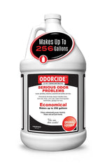 Odorcide 210 concentrate bottle for powerful odor elimination on carpets and upholstery