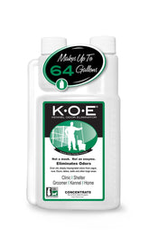 Odorcide KOE kennel odor eliminator bottle concentrates powerful odor removal for large areas