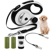 ODRIEW 16ft retractable leash anti-tangle outlet enabling smooth extension during park walks