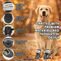 ODRIEW dog shoes anti-slip soles providing traction on varied surfaces