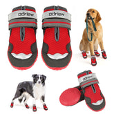 ODRIEW dog shoes size chart showing paw-to-shoe fit for a snug size