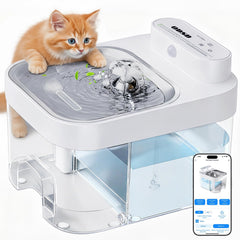 ODSD Cat Water Fountain 3L tank view highlights large capacity for pets.