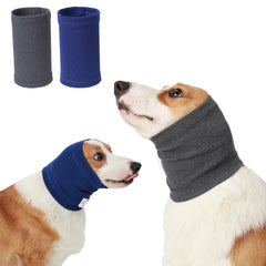 ODSSDAPU No Shake Ear Wraps front view for dogs offering calming noise protection.