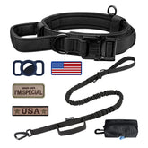 OEBEESA tactical dog collar with adjustable nylon for secure everyday walks.