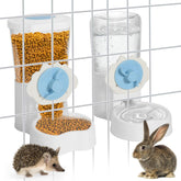 OFFKITSLY food dispenser hanging enables convenient gravity feeding for cats, rabbits, and small rodents
