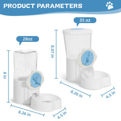 OFFKITSLY gravity-feed feeder installed in cage provides consistent meals without daily refill