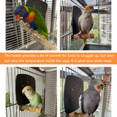 Ogioxam Bird Heater in cage installation, easy setup for winter warmth.