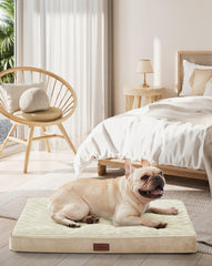 OhGeni orthopedic bed with egg-crate foam delivers targeted joint support for pets.
