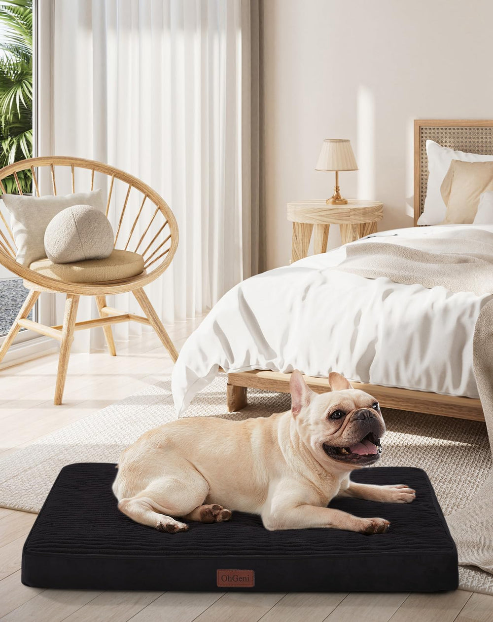 OhGeni orthopedic-dog-bed-foam shows targeted joint support for restful sleep.