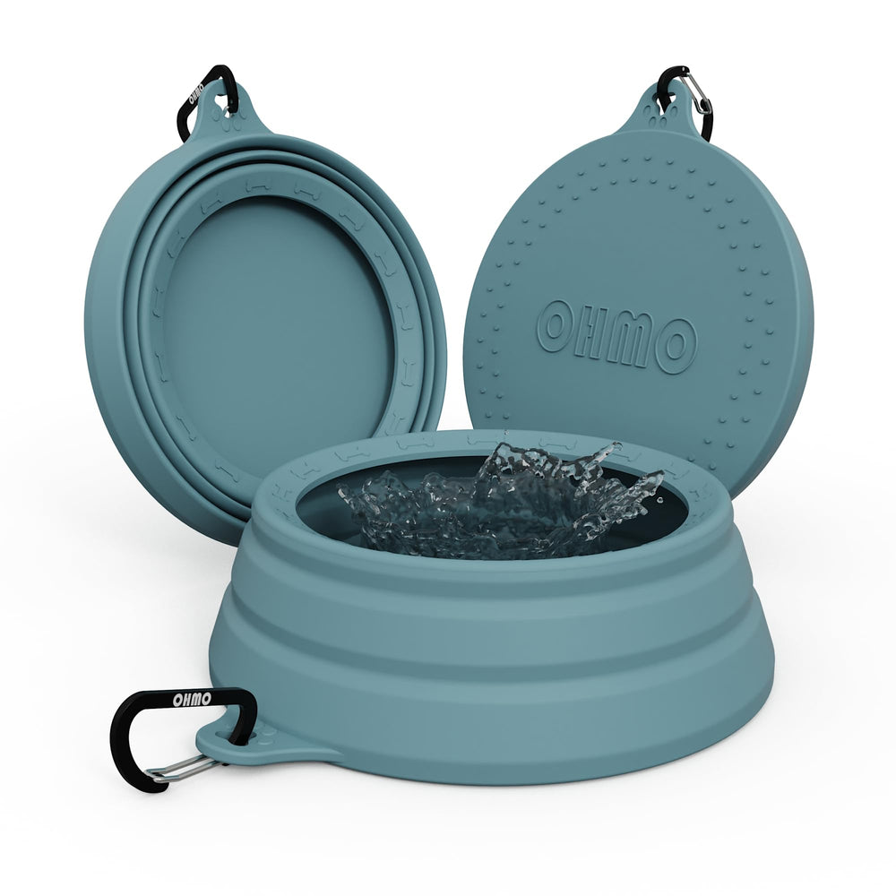 OHMO bebedero para perros en coche con capacidad de 34oz, ideal para viajes seguros.