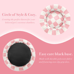 Ohocut bed donut design closeup highlights cushioned edges for safe curling.