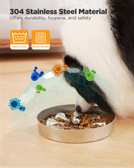 Oiwliur dishwasher-safe dog bowl simplifies cleanup