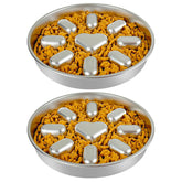 Oiwliur slow-feeder bowl 2-cup top view reduces gulping and supports calmer meals
