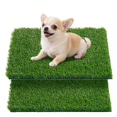 Oiyeefo artificial pee grass pad shown for potty-tray use and indoor training.