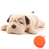 OKAMDERT heartbeat puppy toy beige demonstrates lifelike heartbeat for comforting companionship at night