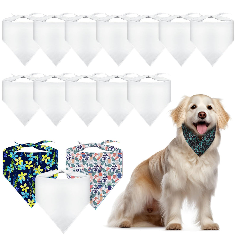 OKBA sublimation dog bandana pack for bulk customization and stylish pet looks.