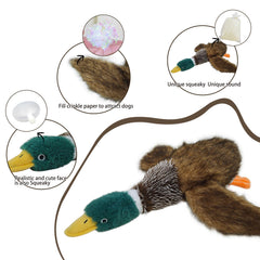 okegztoa duck toy wings reveal sound paper to stimulate hunting instincts.