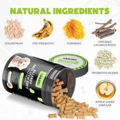 OKKÖBI con probióticos y prebióticos para salud intestinal.