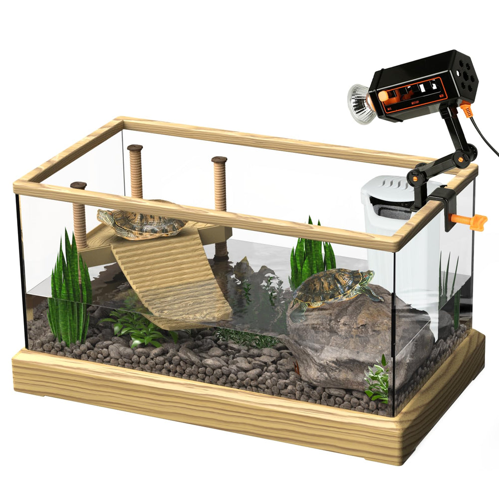 OKKÖBI turtle tank filter keeping water clear for baby turtles