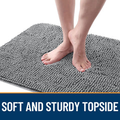 OLANLY mat low-profile 1-inch design fits under doors without sticking.