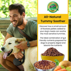 Olewo Rootsies dehydrated topper supports digestion and firmer stools.