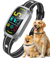 Oliry Smart AI Bark Collar front view for comfortable daily wear and training