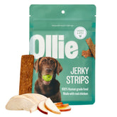 Ollie jerky poulet-pomme en tranche, friandise naturelle et savoureuse pour chien.