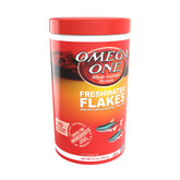 Omega One Freshwater Flakes en bote realza el color natural de los peces.