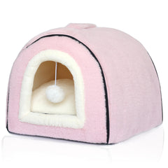 OMIVIER cat bed interior space invites secure, quiet naps.