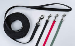 OmniPet cotton dog training lead 50ft red with swivel snap for comfortable control.