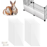 Oncpcare 12-pack cage shields inside-view provide a discreet urine barrier for small animal cages.