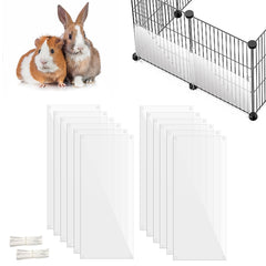 Oncpcare 12-pack cage shields inside-view provide a discreet urine barrier for small animal cages.