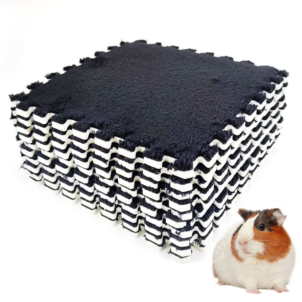 Oncpcare guinea pig pads 11x11 assembly demonstrates modular interlocking design for flexible cage sizing.