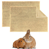 Oncpcare rabbit cage liner 2pack beige, soft fleece for cozy, reusable bedding